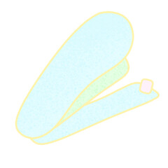 Pastel color stapler School stationery illustration Clipart