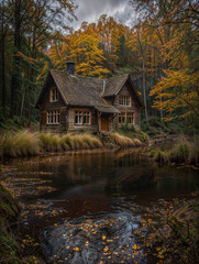 Herbstlicher Frieden am See.