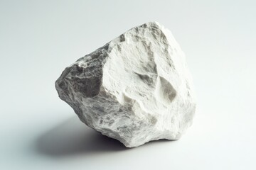 Obraz premium A large rock sits atop a white surface