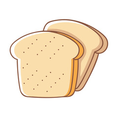 bread icon, bread vector illustration-simple illustration of bread, perfect for bread logos and icons