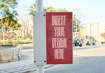 Timetable Display at a Bus Stop in Tarragona, Spain