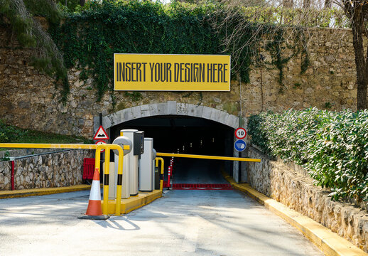 Parking Lot Entrance Sign 