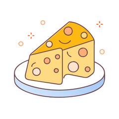 cheese icon, cheese vector illustration-simple illustration of cheese, perfect for cheese logos and icons
