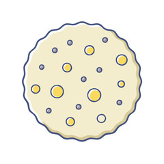 cookie icon, cookie vector illustration-simple illustration of cookie, perfect for cookie logos and icons