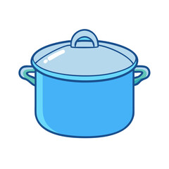 cooking pot icon, cooking pot vector illustration-simple illustration of cooking pot, perfect for cooking pot logos and icons
