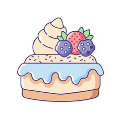 dessert icon, dessert vector illustration-simple illustration of dessert, perfect for dessert logos and icons