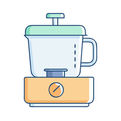 Fototapeta premium food processor icon, food processor vector illustration-simple illustration of food processor, perfect for food processor logos and icons