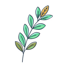 herb sprig icon, herb sprig vector illustration-simple illustration of herb sprig, perfect for herb sprig logos and icons