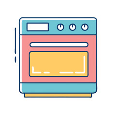 oven icon, oven vector illustration-simple illustration of oven, perfect for oven logos and icons