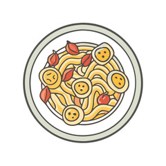 pasta icon, pasta vector illustration-simple illustration of pasta, perfect for pasta logos and icons