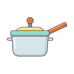 saucepan icon, saucepan vector illustration-simple illustration of saucepan, perfect for saucepan logos and icons