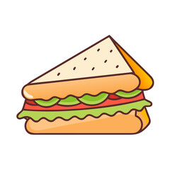 sandwich icon, sandwich vector illustration-simple illustration of sandwich, perfect for sandwich logos and icons
