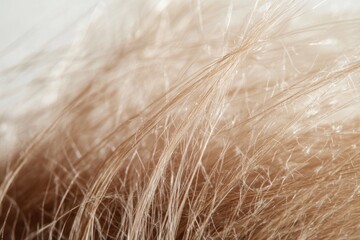 A close up shot of someone's long brown hair