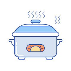 slow cooker icon, slow cooker vector illustration-simple illustration of slow cooker, perfect for slow cooker logos and icons