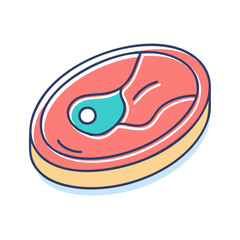 steak icon, steak vector illustration-simple illustration of steak, perfect for steak logos and icons