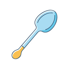 stirring spoon icon, stirring spoon vector illustration-simple illustration of stirring spoon, perfect for stirring spoon logos and icons