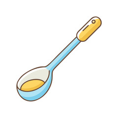 stirring spoon icon, stirring spoon vector illustration-simple illustration of stirring spoon, perfect for stirring spoon logos and icons