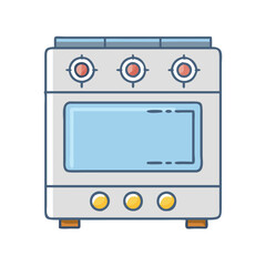 stove icon, stove vector illustration-simple illustration of stove, perfect for stove logos and icons