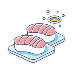 sushi icon, sushi vector illustration-simple illustration of sushi, perfect for sushi logos and icons