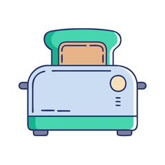 toaster icon, toaster vector illustration-simple illustration of toaster, perfect for toaster logos and icons