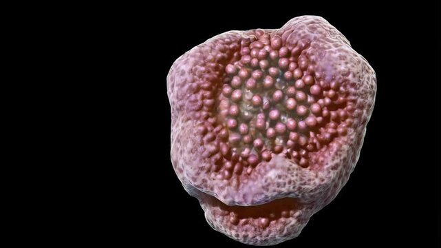 cell division process, with detailed and realistic graphics. Visualization of chromosome division