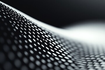 Minimalist Black and White Abstract Waves with Light Effects