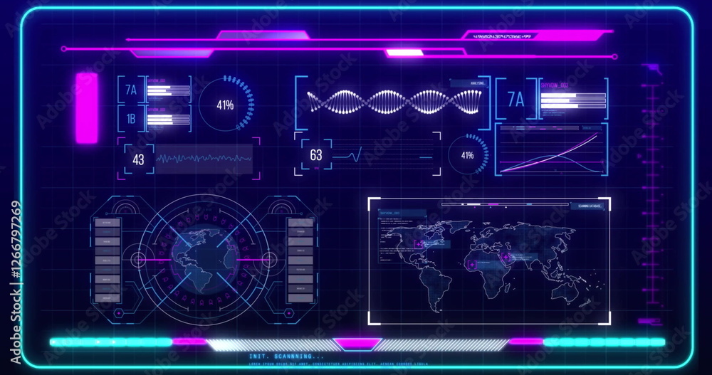 Poster image of digital data processing over screens