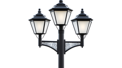 Exterior lighting solutions on a transparent background. isolated background.