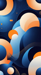 Obraz premium Beautiful Abstract Colorful Wave Designs for Digital Art Lovers and Creative Modern Graphic Paintings flat colorful geometric background