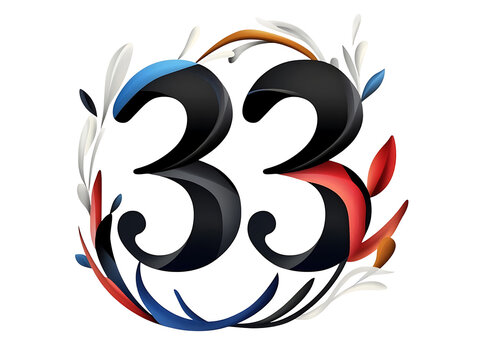 Celebrating 33 years of creativity close-up view of abstract digital artistic designs