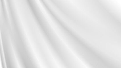 abstract wrinkles white silk cloth fabric wave overlapping with light and shadow. white and gray texture background. copy space for web design. vector illustration