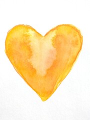 可愛らしい水彩画のハート