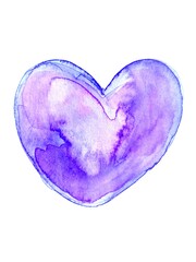可愛らしい水彩画のハート