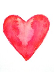 可愛らしい水彩画のハート