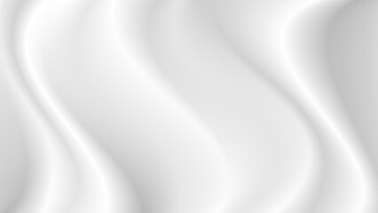 Abstract wrinkles white silk cloth fabric wave overlapping with light and shadow. white and gray texture background. copy space for web design. vector illustration	