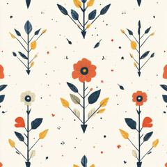 arrow pattern graphic, random with flower 