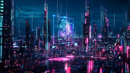 Smart city IOT internet of thing ICT digital technology futuristic, automation management smart digital technology VPN cyber security power energy sustainable metaverse city virtual augmented - Powered by Adobe
