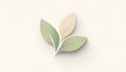 Fototapeta premium green leaves on a wooden background