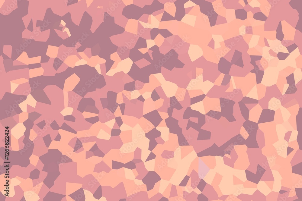 Poster warm orange and peach crystallized pixelated pattern with a soft gradient effect. abstract geometric