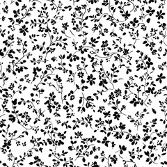 vector spaced ditzy floral feminine repeating side to side and up and down