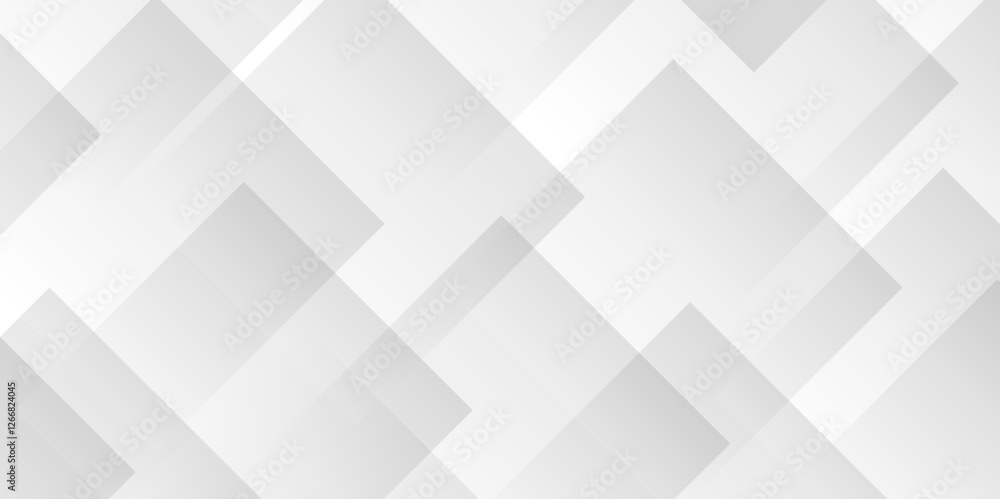 Aufkleber modern abstract white background design with layers of textured white transparent material in triang