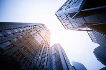 Stunning Skyscrapers Reaching Towards the Sky in Urban Landscape