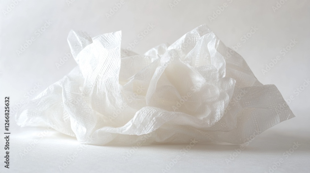 Poster a close-up shot of a tissue paper on a table, great for adding texture to your design