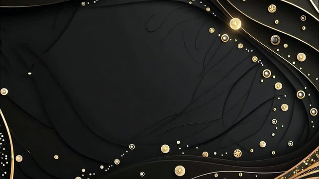Elegant banner with jewellery decorations and abstract patterns.
