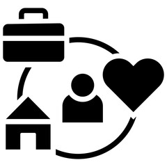 Work Life Balance Icon