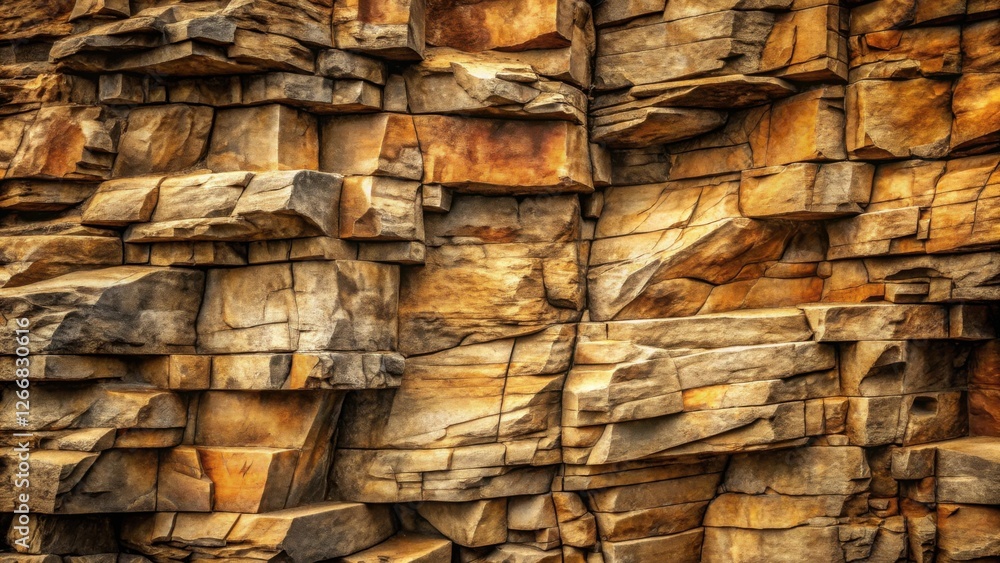 Poster abstract textured stone wall a rugged and earthy background image featuring irregularly shaped block