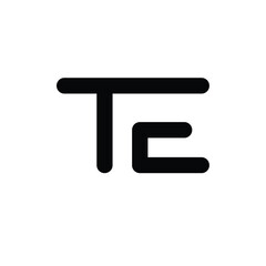 Initial Letter TE logo Design Outstanding Creative Modern Symbol  Sign