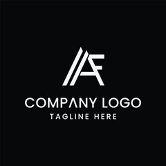 Initial Letter AF logo Design Outstanding Creative Modern Symbol  Sign