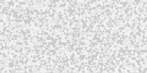 Seamless geometric pattern square shapes low polygon backdrop background. Abstract geometric wall tile and metal cube background triangle wallpaper. Gray and white polygonal background.