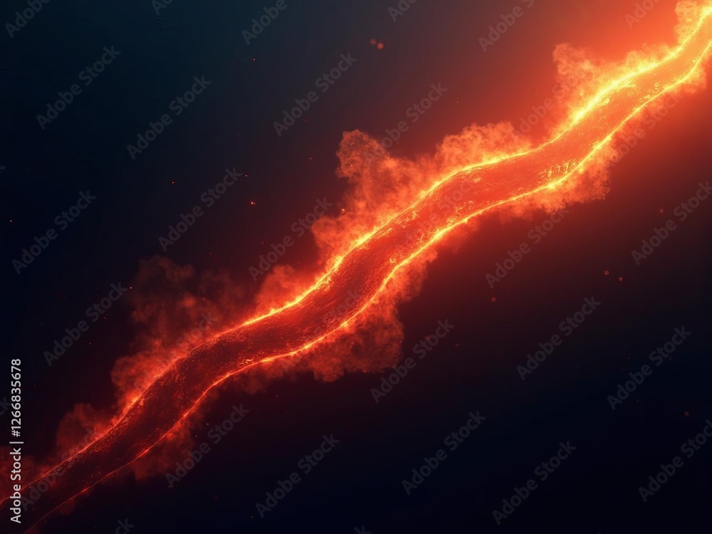Poster dramatic space fire light abstract background with cosmic energy flow pattern, dynamic plasma effect